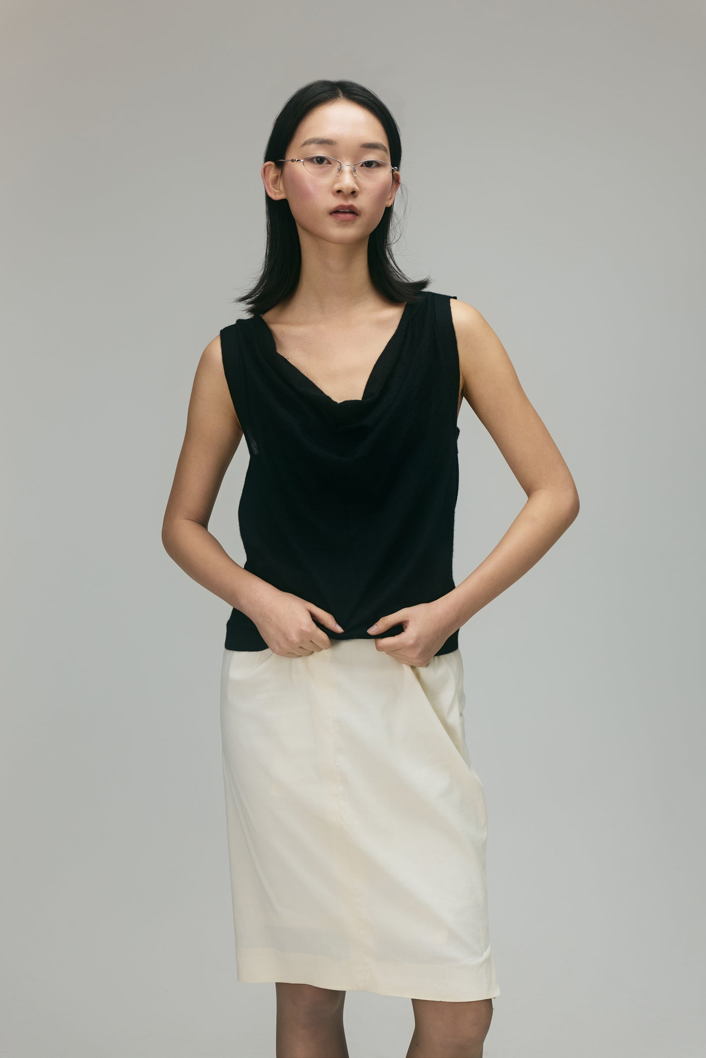 Yves Saint Laurent Cashmere V-Neck Top
