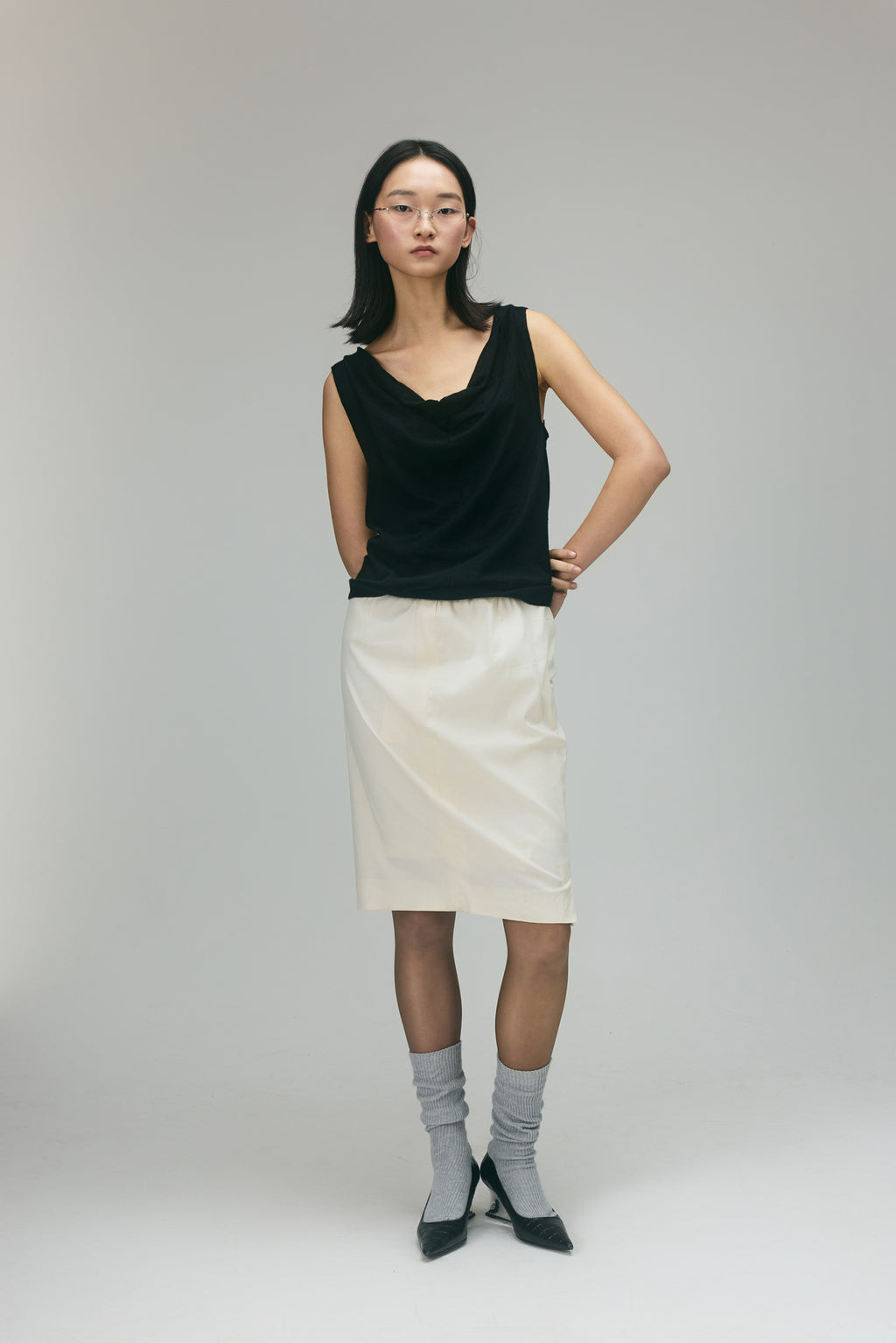 Yves Saint Laurent Cashmere V-Neck Top