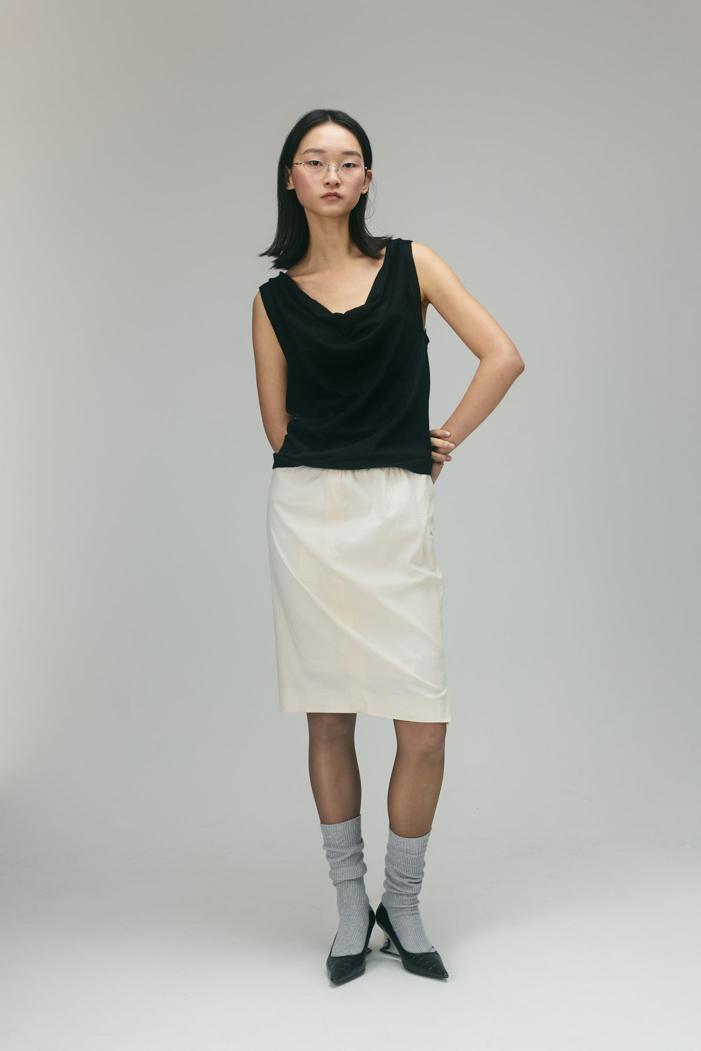 Yves Saint Laurent Cashmere V-Neck Top