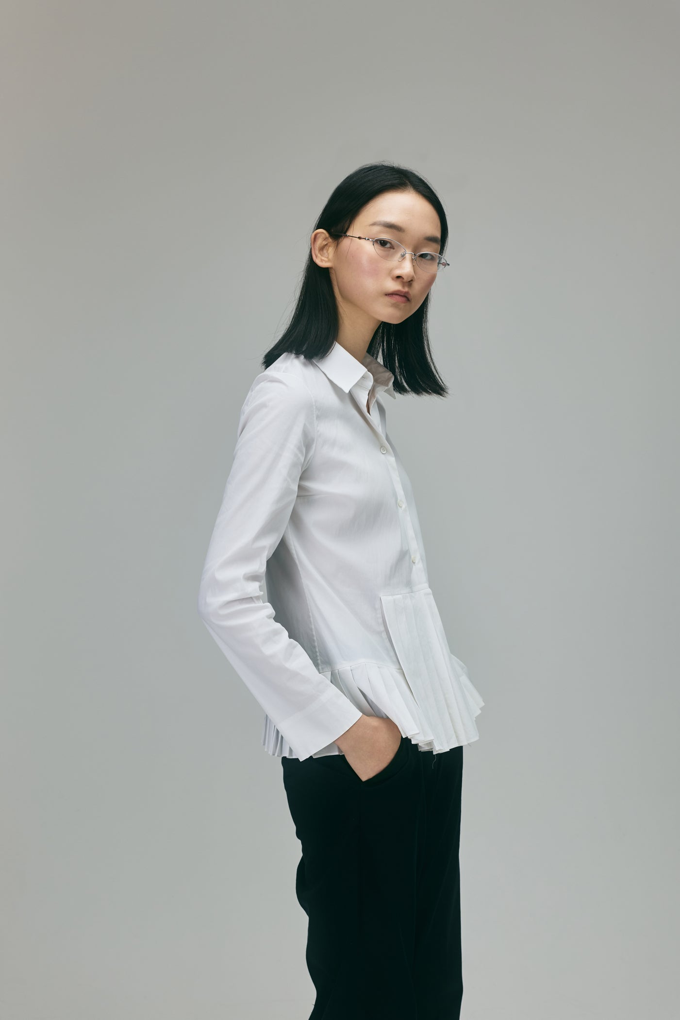 Christian Dior Knife Pleated Shirt