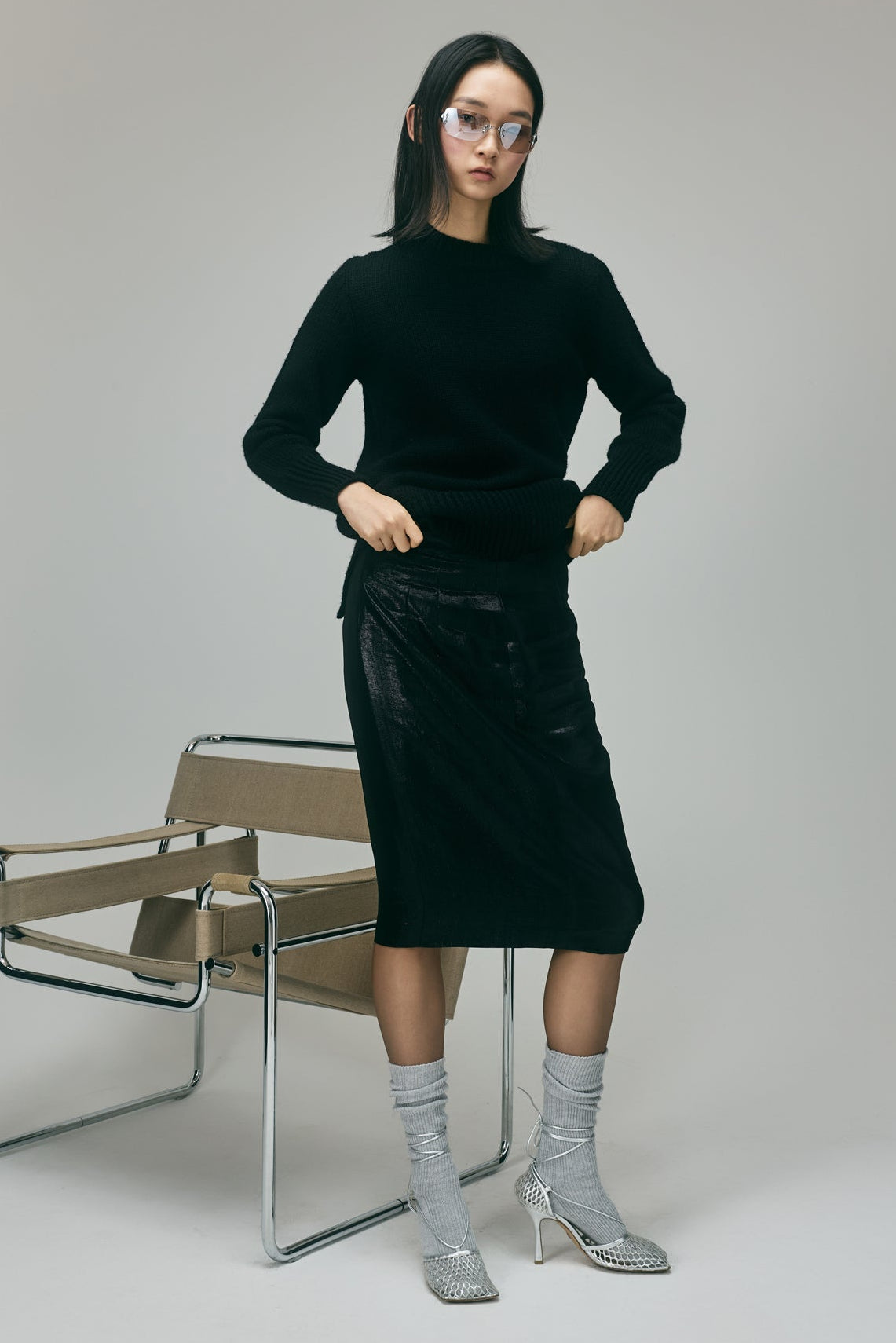 Jil Sander Metallic Skirt
