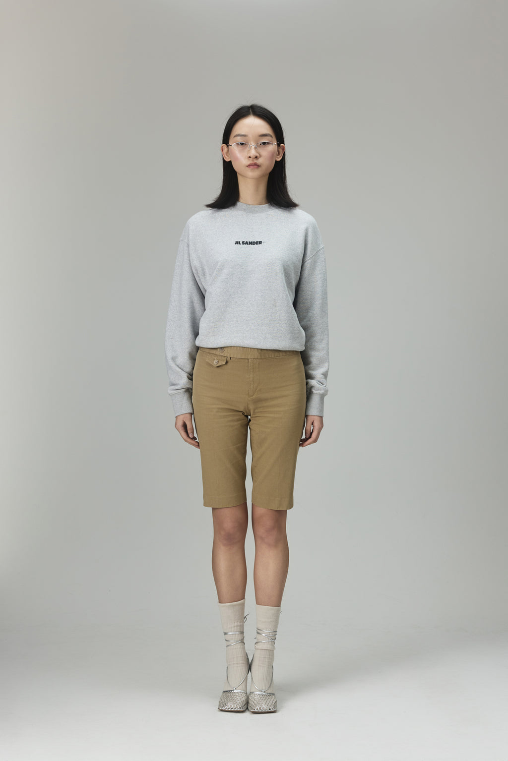Jil Sander Logo Crew Neck Sweatshirt