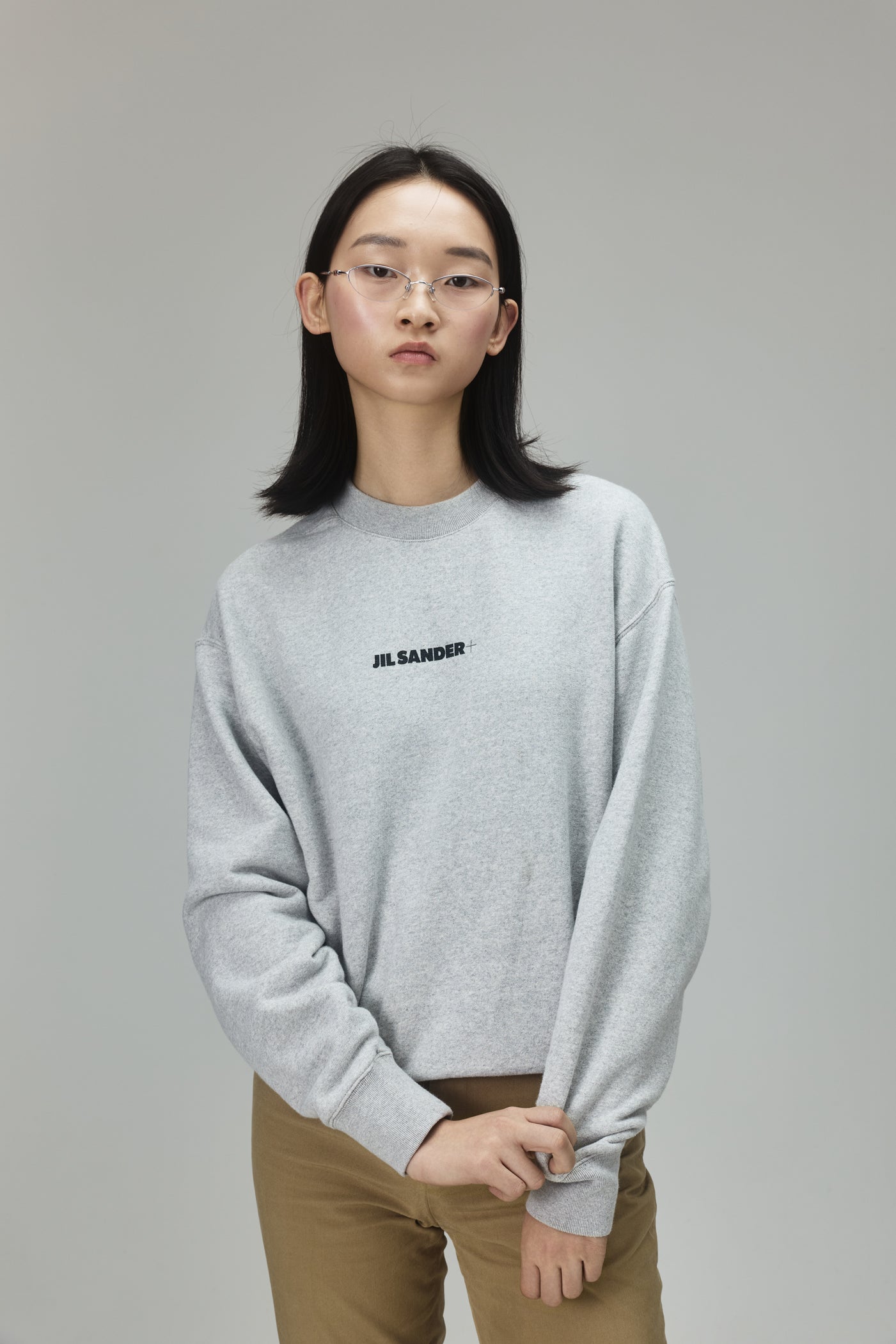 Jil Sander Logo Crew Neck Sweatshirt