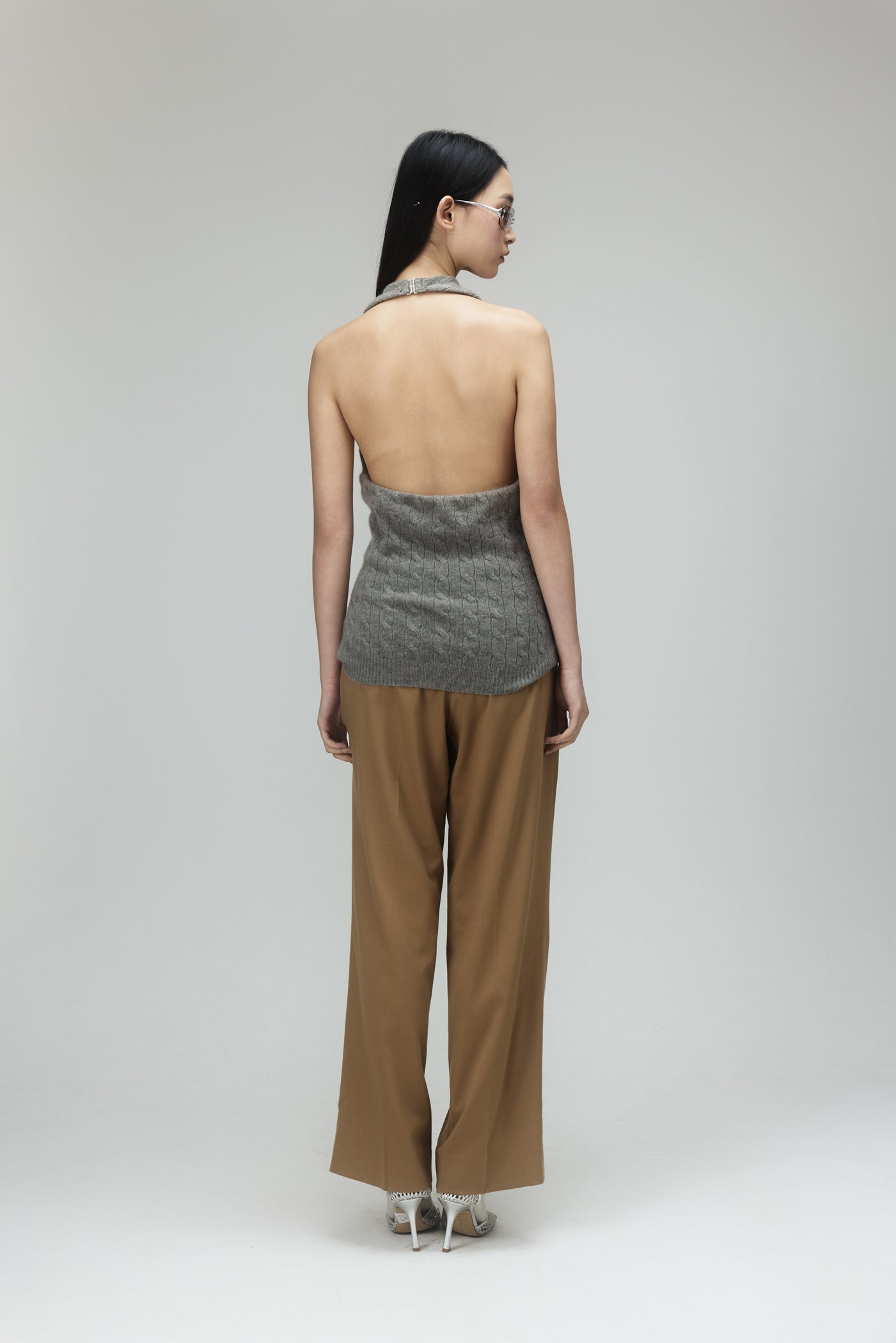 Ralph Lauren Cashmere V-Neck Cable Vest